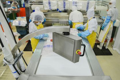 Lavandería industrial para empacadoras